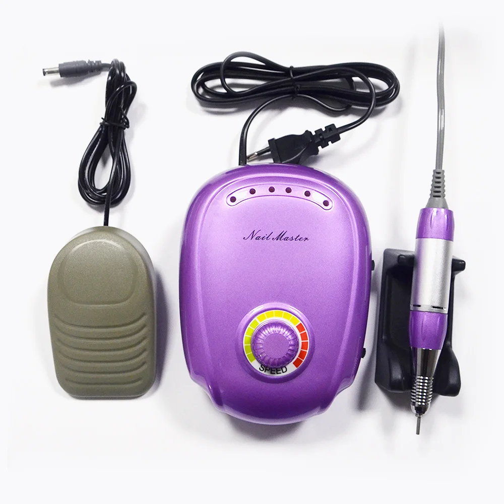 35000RPM Pro Electric Nail Drill Machine With New Version Silicone Case Anti scald Handle