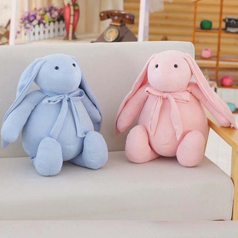 

40/50 cm Soft Long Ear Rabbit Plush Toy Stuffed Cute Rabbit Doll for Baby Sleeping Bed Doll Lovely Birthday Gift for Kids