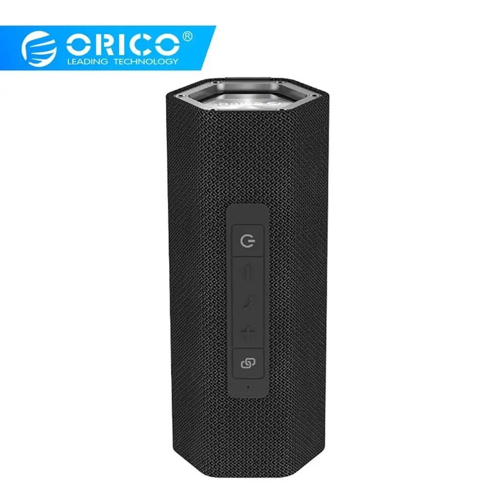 

ORICO Powerful Bluetooth4.2 Speaker Wireless Speaker Column 6-Hour Playtime 10M Range IPX5 Water Resistance Support AUX TF