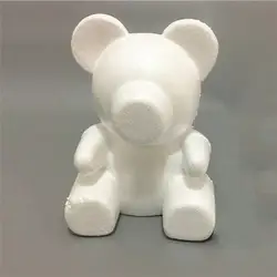 Талисман Роза, для создания своими руками белая пена фигурка медведя 35 см Плюшевые игрушечная форма любителей день Святого Валентина
