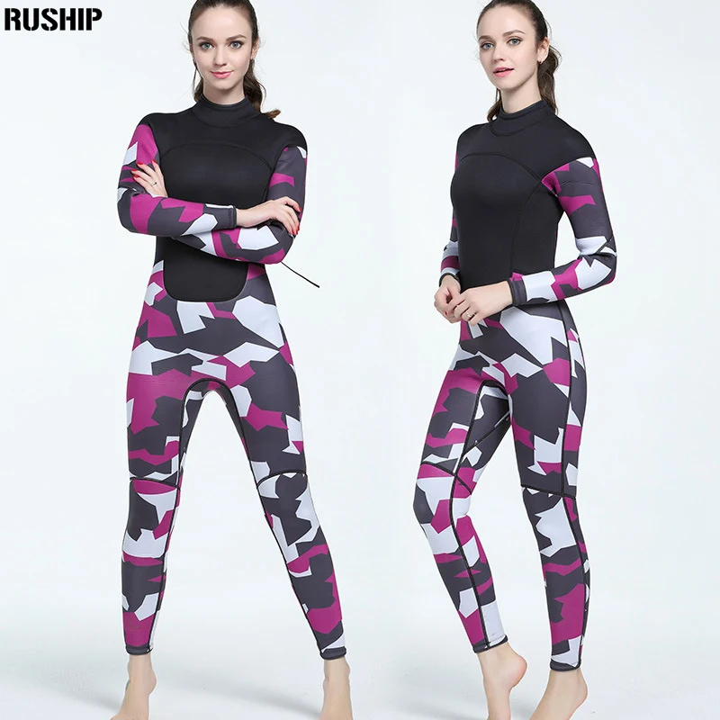 3 мм неопрен Высокое качество Женский гидрокостюм цвет сшивание серфинга оборудование медузы одежда с длинными рукавами