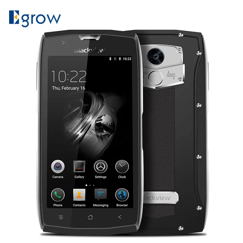 Original Blackview BV7000 Fingerprint MT6737T Quad Core Mobile Phone 5.0'' Android 7.0 Cell Phones 2G RAM 16G ROM Smartphone