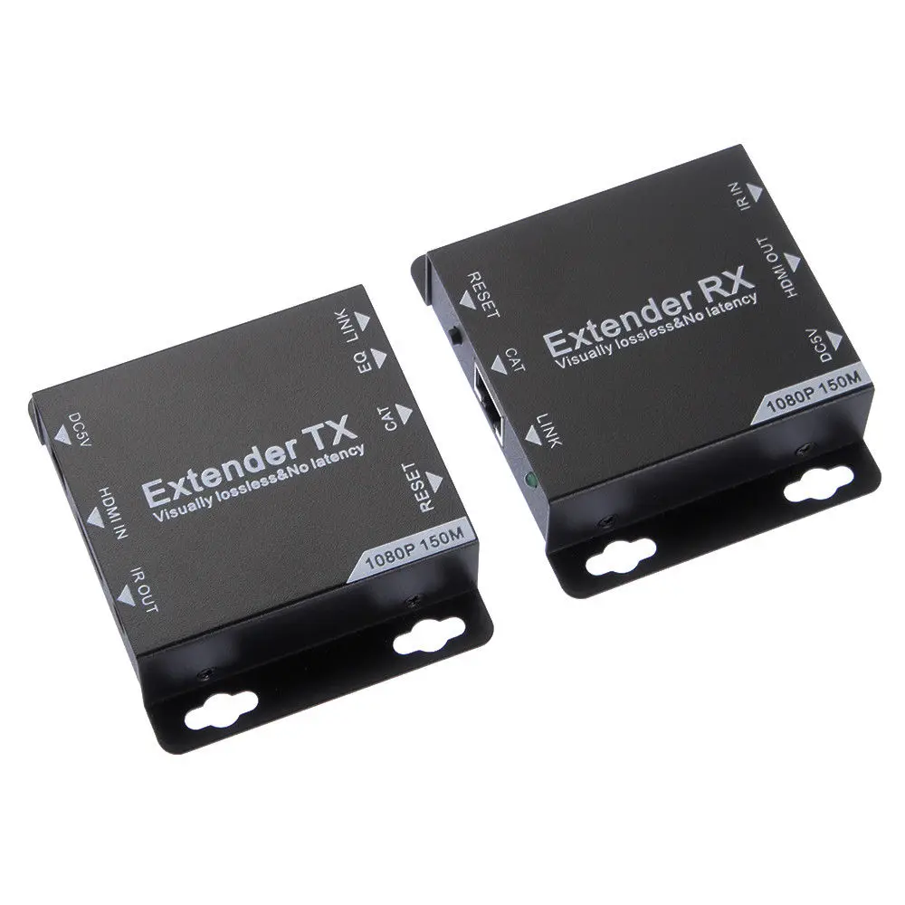 

AAAE HDMI Extender TX+RX 1080P to 150M Over Cat6/Cat7 UTP Ethernet Network RJ45 Cable