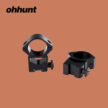 

ohhunt 1 Pair Tactical Optical Sights 1 Inch Scope Mount Rings Dovetail Rail Base for Hunting Airgun Riflescope Rifle