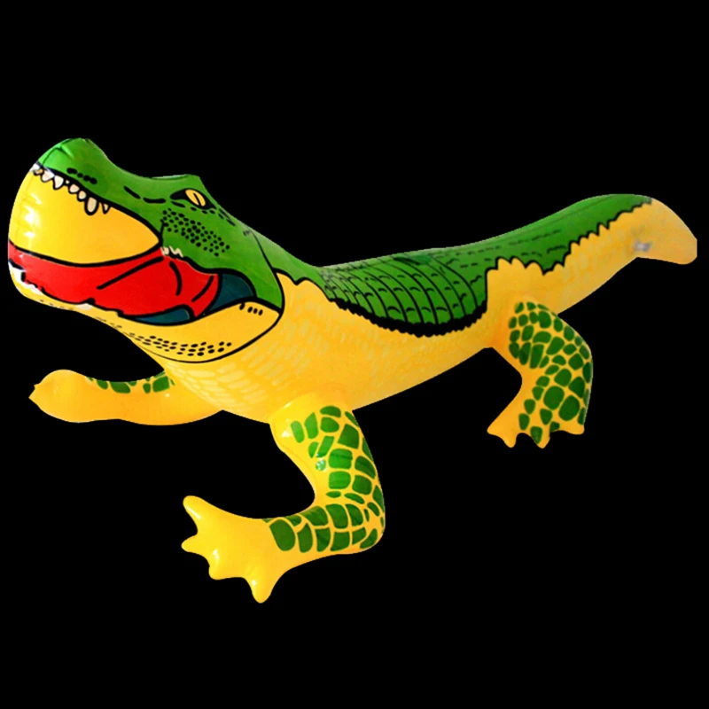 90 см надувной крокодил надувные забавные водные игрушки игрушечный Крокодил Аллигатор воздушный шар для Летний Пляжный купальный бассейн надувная игрушка