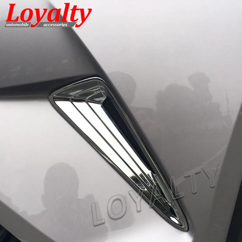 Loyalty for Toyota C-HR CHR C HR Front Bumper Side Grille Cover Trim ABS Chrome Car Accessories Styling