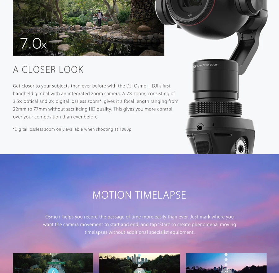 Dji Osmo+ Dji Osmo X DJI Osmo+ Zenmuse X3 Zoom Gimbal And Camera