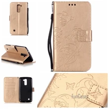 Funda para coque LG K10 LTE funda para fundas LG K10 M2 cubierta K420N capa cubierta kryty K430 K430ds + soporte de tarjeta