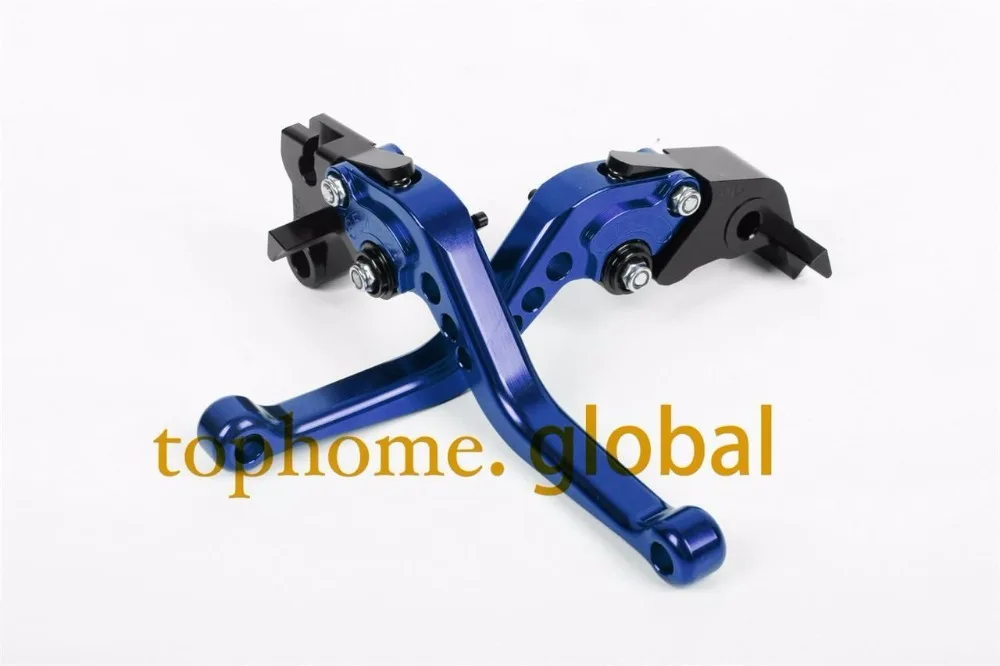 Короткие рычаги тормоза сцепления CNC для Yamaha XT660 XT660R XT660X 2004 2014 голубые 2005 2006 2007 2008