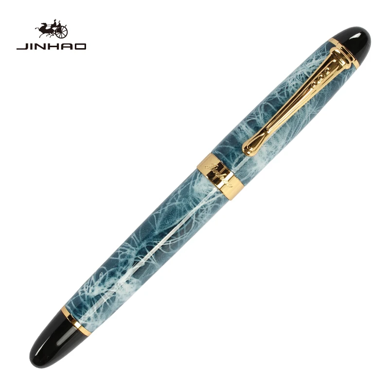 Jinhao X450 18 КГП 0,5 мм перо с широким основанием перьевая ручка для письма для офиса бизнес планирования школьные принадлежности канцелярские товары - Цвет: M Dali Blue