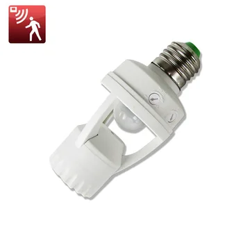 

AC 110-220V 360 Degrees PIR Induction Motion Sensor IR infrared Human E27 Plug Socket Switch Base Led Bulb light Lamp Holder