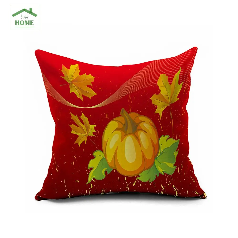 

Behome Happy Halloween Decor Cushion 45*45cm Vintage Jack-o-lanterns Cotton Memory Pillow Sofa Cushion Halloween Gifts For Kids