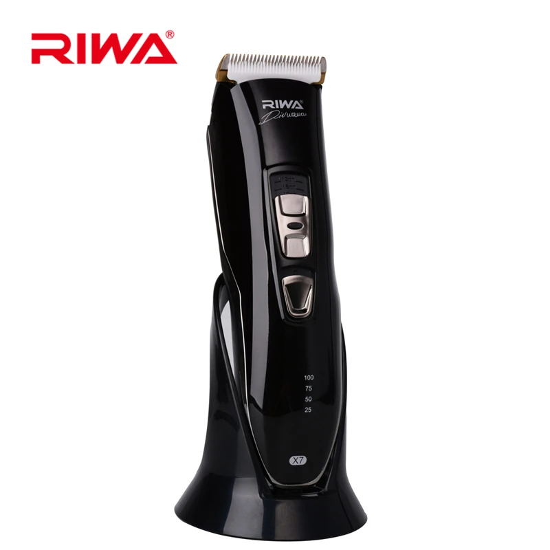 Riwa Быстрая зарядка тихий перезаряжаемый Электрический Машинка для стрижки волос Моющийся Интеллектуальный станок для бритья бороды Триммер парикмахерский беспроводной