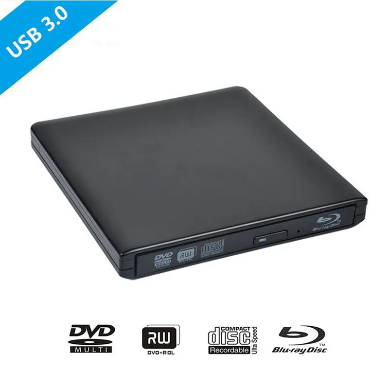 Корабль из Европы USB 3,0 Blu-Ray BD-RW плеер слот загрузки внешнее записывающее устройство для DVD Привод Blu-Ray DVD RW Писатель для ноутбука Apple