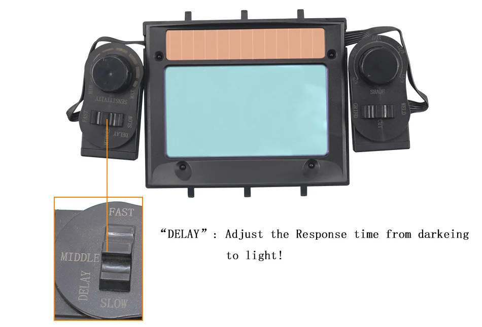 Наружная Регулировка большого вида Eara 4 дуговой датчик шлифовальный режущий солнечный авто затемнение TIG MIG MMA Сварочная маска/шлем/сварщик колпачок/маска для лица