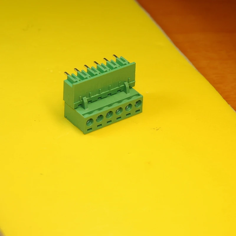 

5pcs/lot Plug - in PCB terminal KEFA/KF/MG 2EDG 5.08mm spacing -6P curved needle