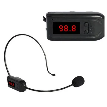 FM Wireless Microphone Headset Megaphone Radio Multi-Channel Micphone Loudspeaker for Teaching Meeting Tour Guide Microphones