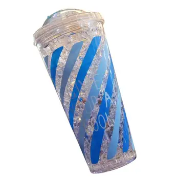 

550ml Tumbler Cup Dishwasher Straw Lid for Hot or Cold Drinks (Stripe)