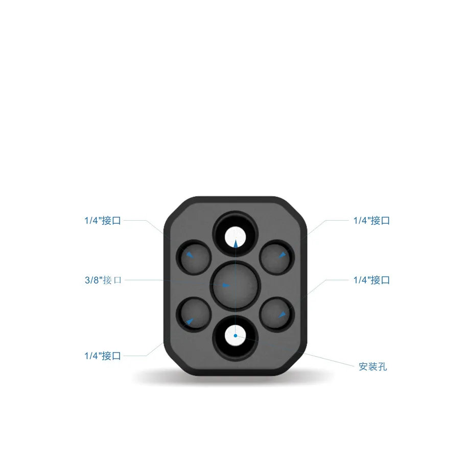 Ronin-S Aluminum Alloy Extension Module Adapter Plate Expansion Module for DJI Ronin-S Handheld Gimbal Spare Part Accessories-2