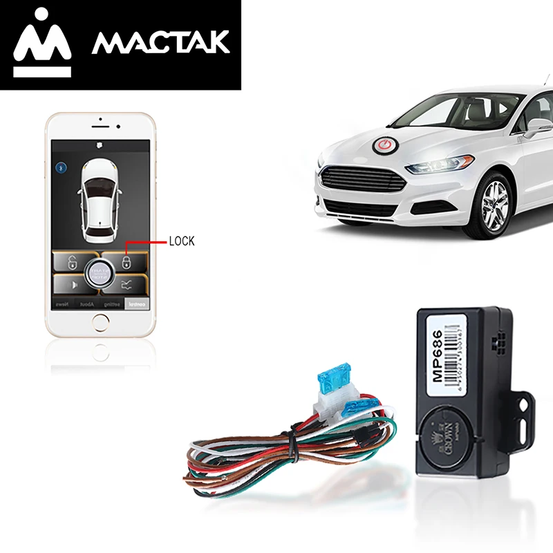 MACTAK PKE бесключевое управление автомобилем с помощью мобильного телефона и bluetooth управления близко к замку/оставить замок