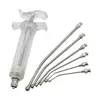 7 Pcs/lot 10ml/20ml/50ml Parrot Feeding Syringe Parrots Bird Feeding Syringe With 6 Pcs Curved Gavage Tubes Bird Feeding Tool 1