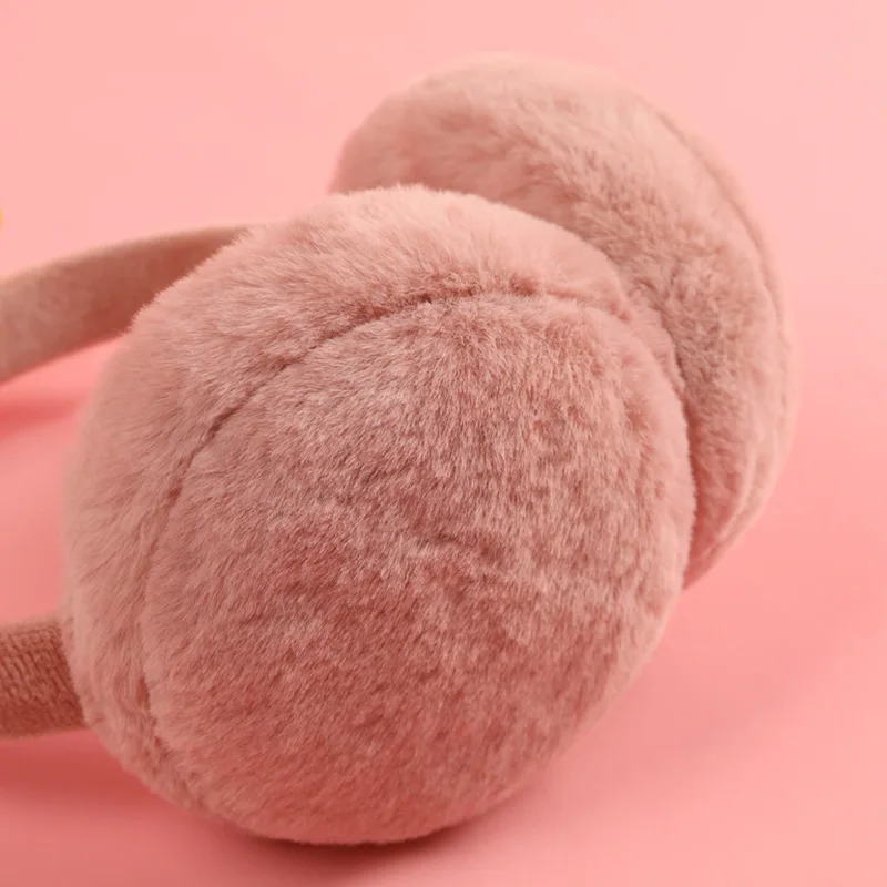 Winter warm earmuff WOMEN'S cute rabbit eared foldable earmuff Korean-style earmuff plush Plus velvet wind-resistant er nuan