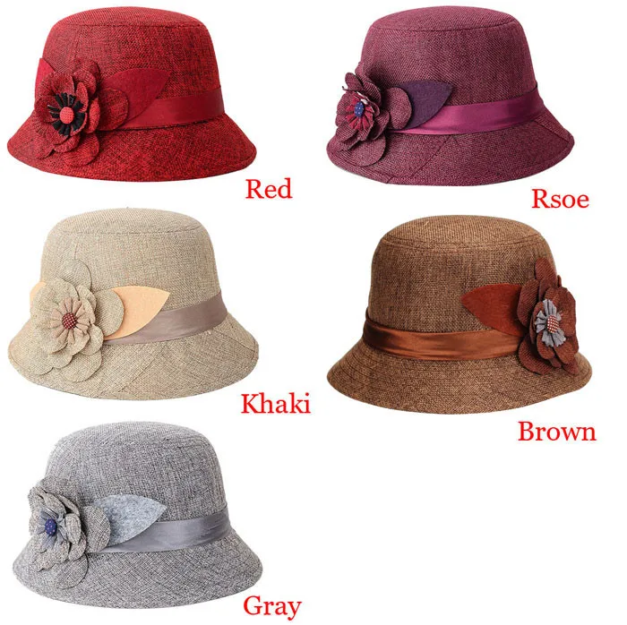 Новинка, модная женская льняная шляпа с цветком, Солнцезащитная шляпа, шляпа от солнца, топ, шляпа для чая, вечерние, свадебные кепки,, casquette femme# pingyou