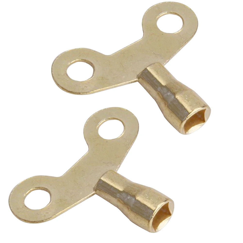 

2PCS Brass Faucet Square Socket Plumbing Special Lock Hole Radiator Bleed Water Tap Key