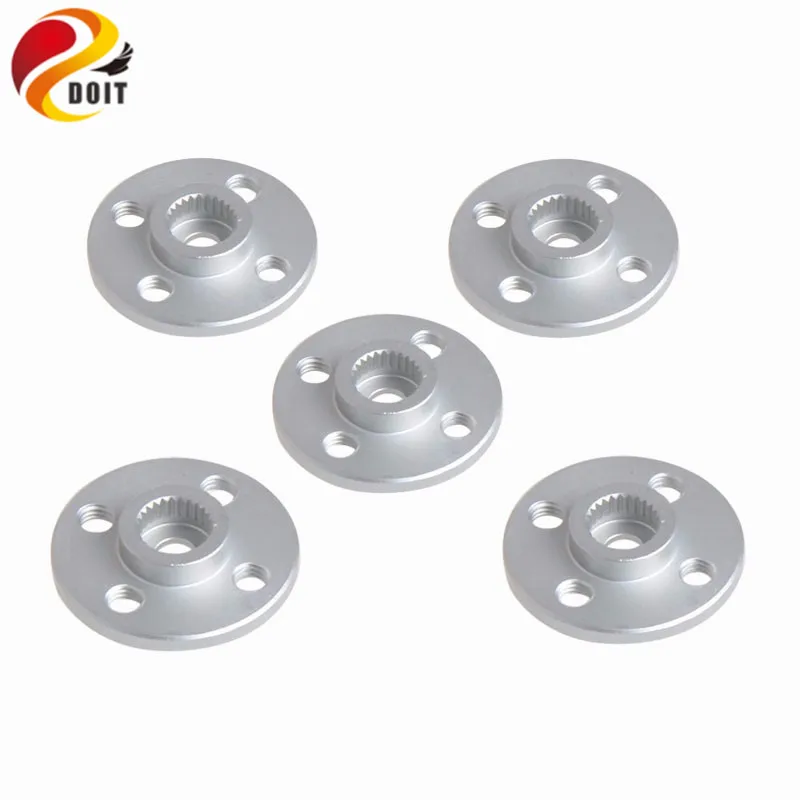 Mechanical Metal Arm Horns For 25T X 20mm RC Robot Servos Round Disc 5pcs/Lot Robot Toy Part