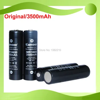 

8PCS/LOT Original Keeppower 3.6V 18650 3500mAh Continuous 10A Pulse 20A E-Cig Battery Replace MJ1