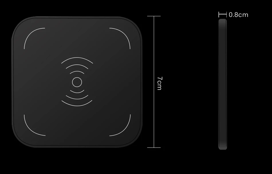 CinkeyPro Wireless Charger Charging Pad for iPhone 8 10 X Samsung S7 S8 5V:1A Adapter Charge Mobile Phone QI Device Universal 6