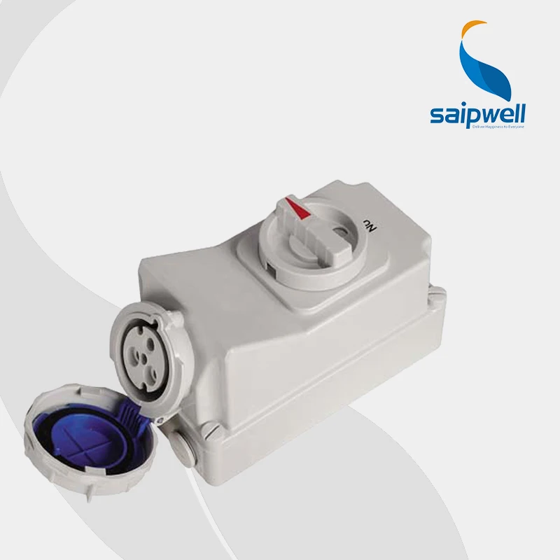 

IP67 32A 230V interlock switch socket 3 pin SP-5793