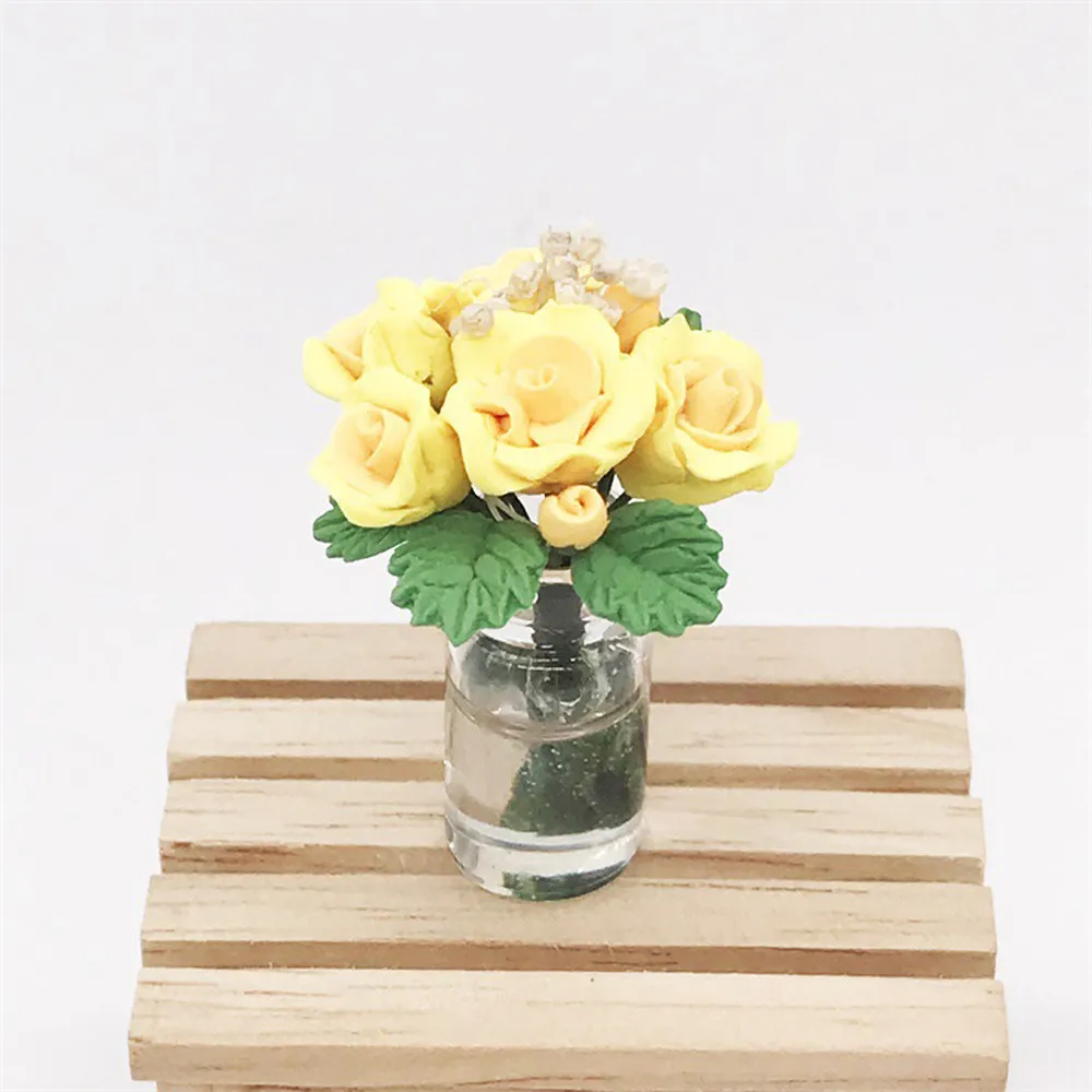 

Green Mini Tree Potted For 1:12 Dollhouse Miniature Green Plant In Pot Doll House Furniture Home Decor Simulation Potted plants