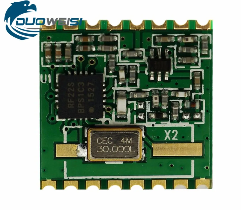 

RFM22B wireless transceiver module 20dBm frequency / 433/868/915MHz FEM22B