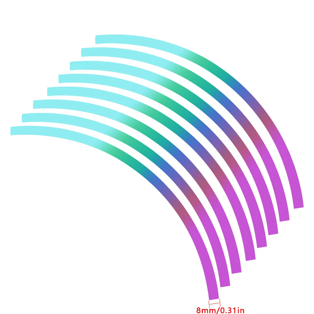 10/12/14/1" лазер колеса ободная лента для мотоциклов и автомобилей светоотражающие Body Стикеры