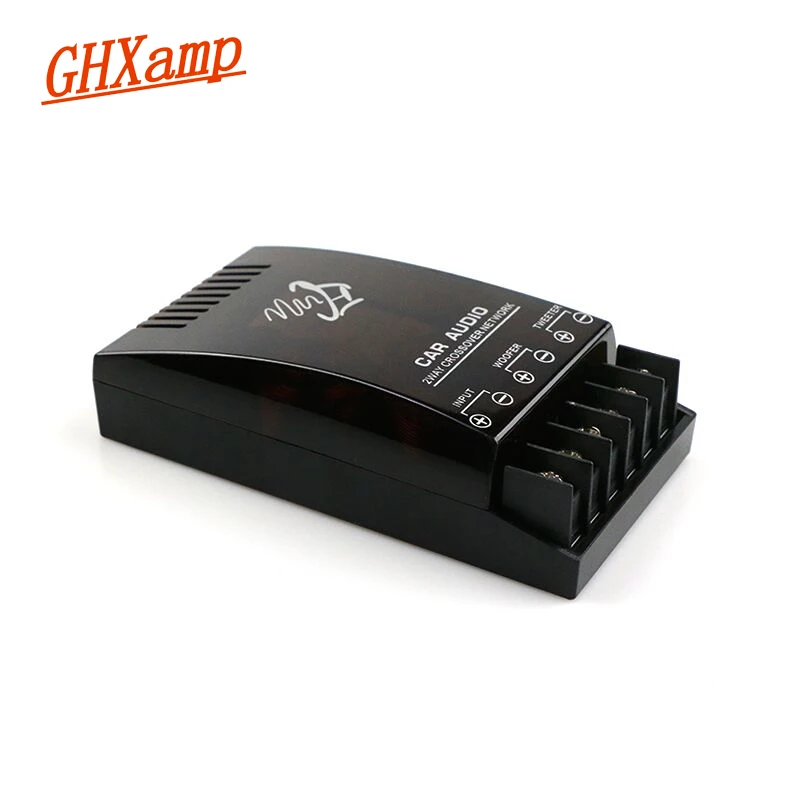 Ghxamp 150w 2 Way Car Speaker Crossover Adjustable Tweeter Mid Bass Car