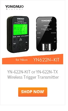 Yongnuo YN-622C-KIT или YN-622C-TX беспроводной триггер передатчик приемник E-TTL контроллер вспышки HSS 1/8000s для Canon DSLR