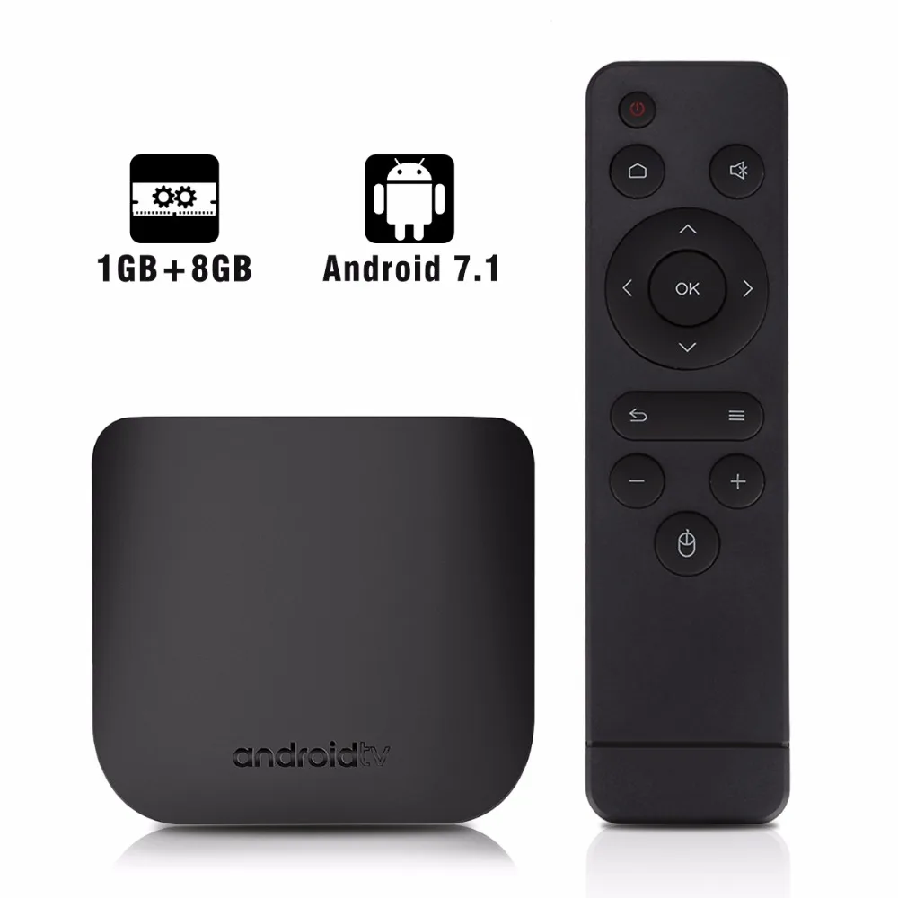 

Newest M8S PLUS W Android 7.1 Smar TV Box Amlogic S905W 1G DDR3 8G Set Top Box 4K 3D 2.4G WIFi Mali-450 100M H.265 Media Player