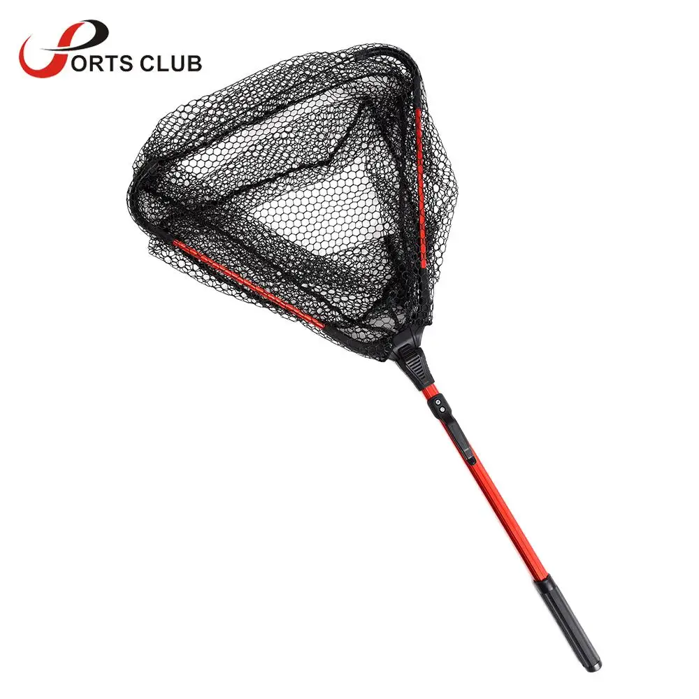 

Lixada Fly Fishing Landing Net Triangle Brail net 80cm Nylon Fishing Net crayfish catcher trap for fish casting net