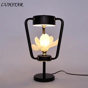

Modern Led Table Lamps Bedroom Bedside Lamp Living Room Industrial Retro Home Deco Table Lights Remote Control Iron Desk Lamp