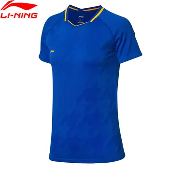 

Li-Ning Women Badminton Competition T-Shirts 75.1%Polyester 24.9%Nylon AT DRY LiNing li ning Sports Tops Tees AAYP026 WTS1490
