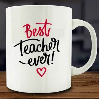 

Best Teacher Ever Coffee Mug School Gift 11 Oz Coffee Tea Mug