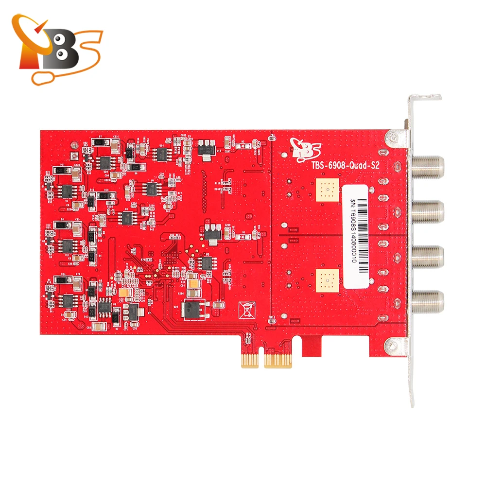 TBS6908 Профессиональный DVB-S2 quad-тюнер карта pci-e Поддержка CCM, ACM, VCM, 32 апск, Вход поток, Blindscan