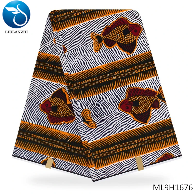 LIULANZHI guangzhou восковая печатная ткань настоящий голландский воск ткань хлопок для африканской одежды ML9H1676-1687 - Цвет: ML9H1676