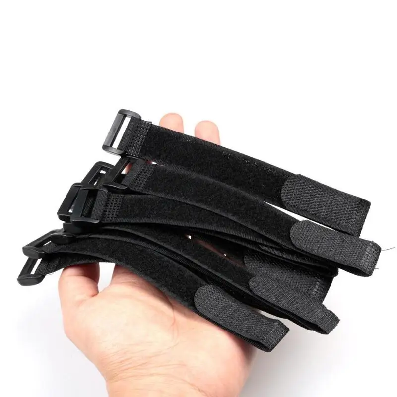 

20pcs Reusable Fishing Rod Tie Holder Strap Suspenders Fastener Loop Belts Hook Loop Cable Cord Ties Belt Fishing Tackle
