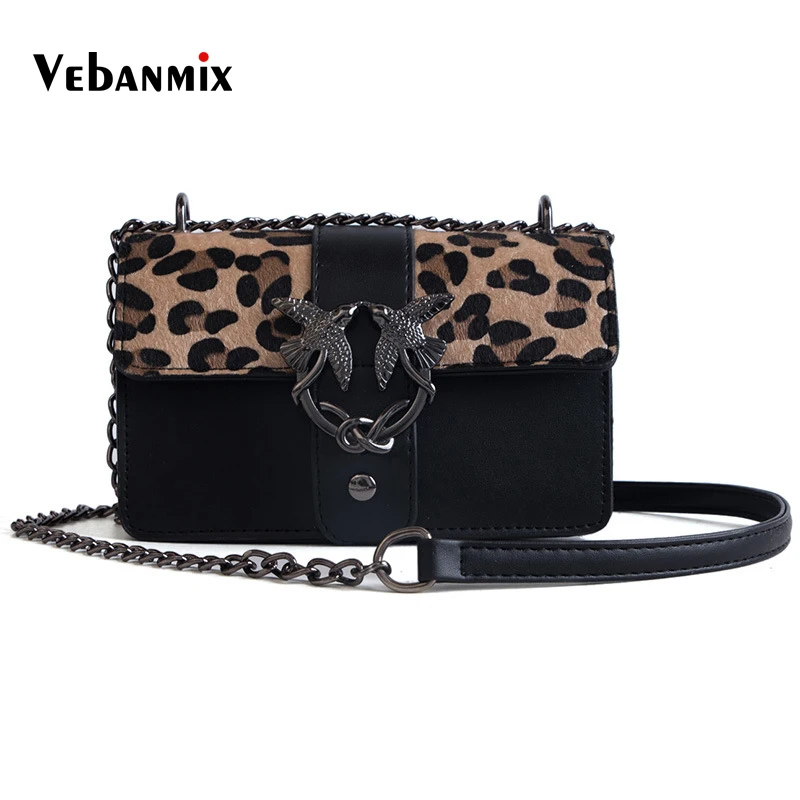 

Vebanmix Leopard Bags For Women 2018 Luxury Handbags Women Bags Designer Female Flap Leather Crossbody Shoulder Bags Sac A Main