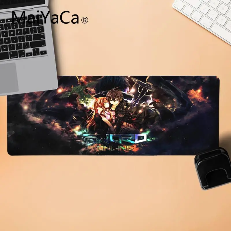 MaiYaCa игровой коврик для мыши меч искусство онлайн коврик для мыши геймер игровые коврики Комфортный коврик для мыши игровой коврик для мыши - Цвет: LockEdge 30X90cm