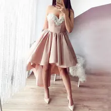 Новое поступление элегантное вечернее платье Формальное vestido de noiva размера плюс Вечерние платья vestido noiva sereia с высоким-низким бисером без бретелек