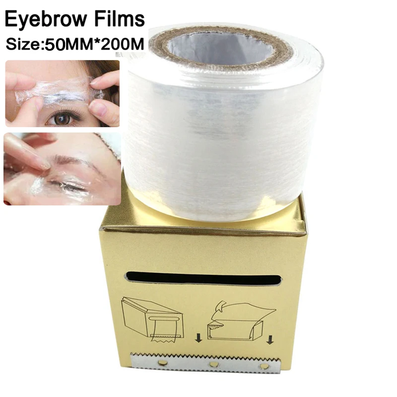 Eyebrow films 1 Box 50mm*200m Plastic Wrap Preservative Film for