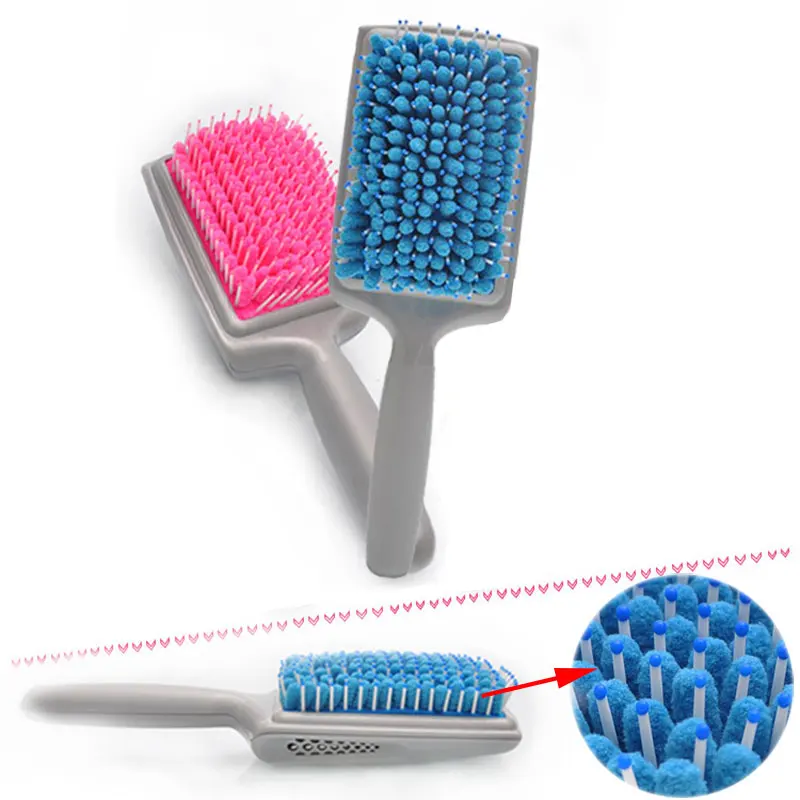 Microfiber Bristles Absorbent Drying Hair Comb Brushes Absorbent Care Combs Radiation Protection For Women HB88